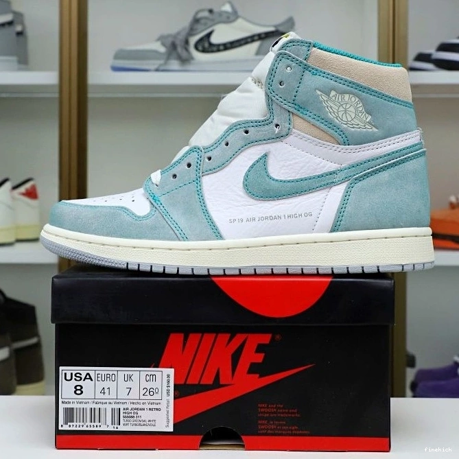 RETRO 1 HIGH GREEN' OG JORDAN 'TURBO AIR 0710